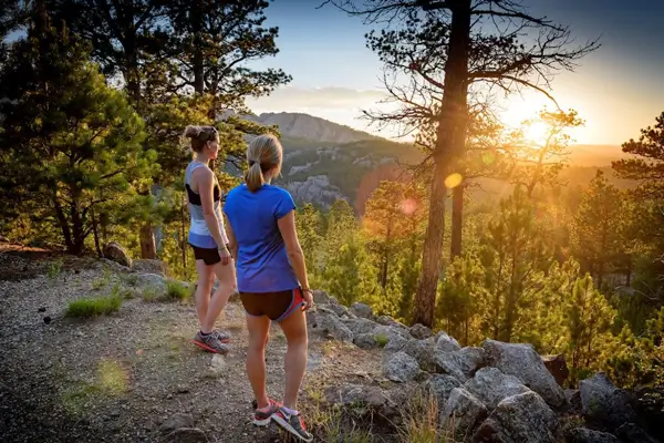 Ukrainians hiking Black Hills